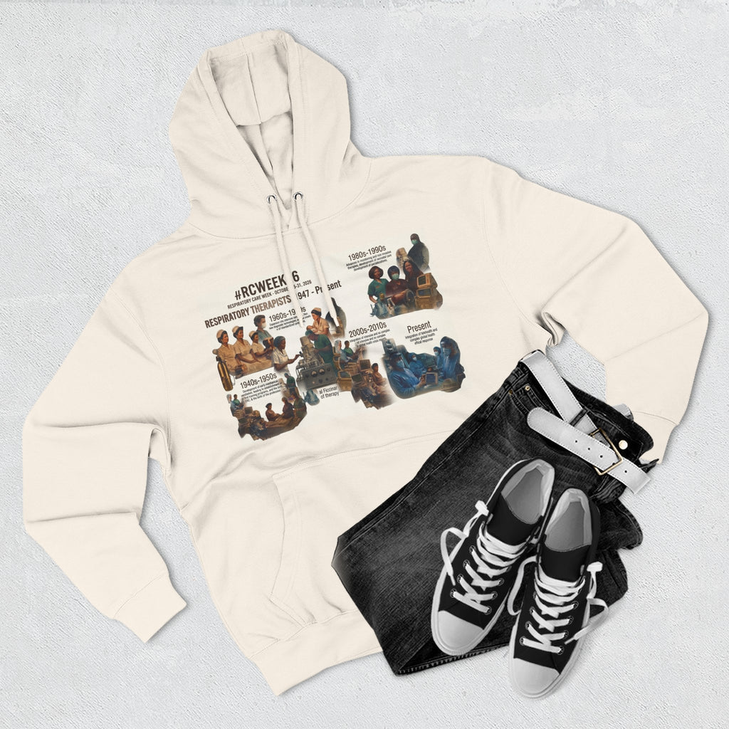 Three-Panel Hoodie - Vintage Art Collage Pullover