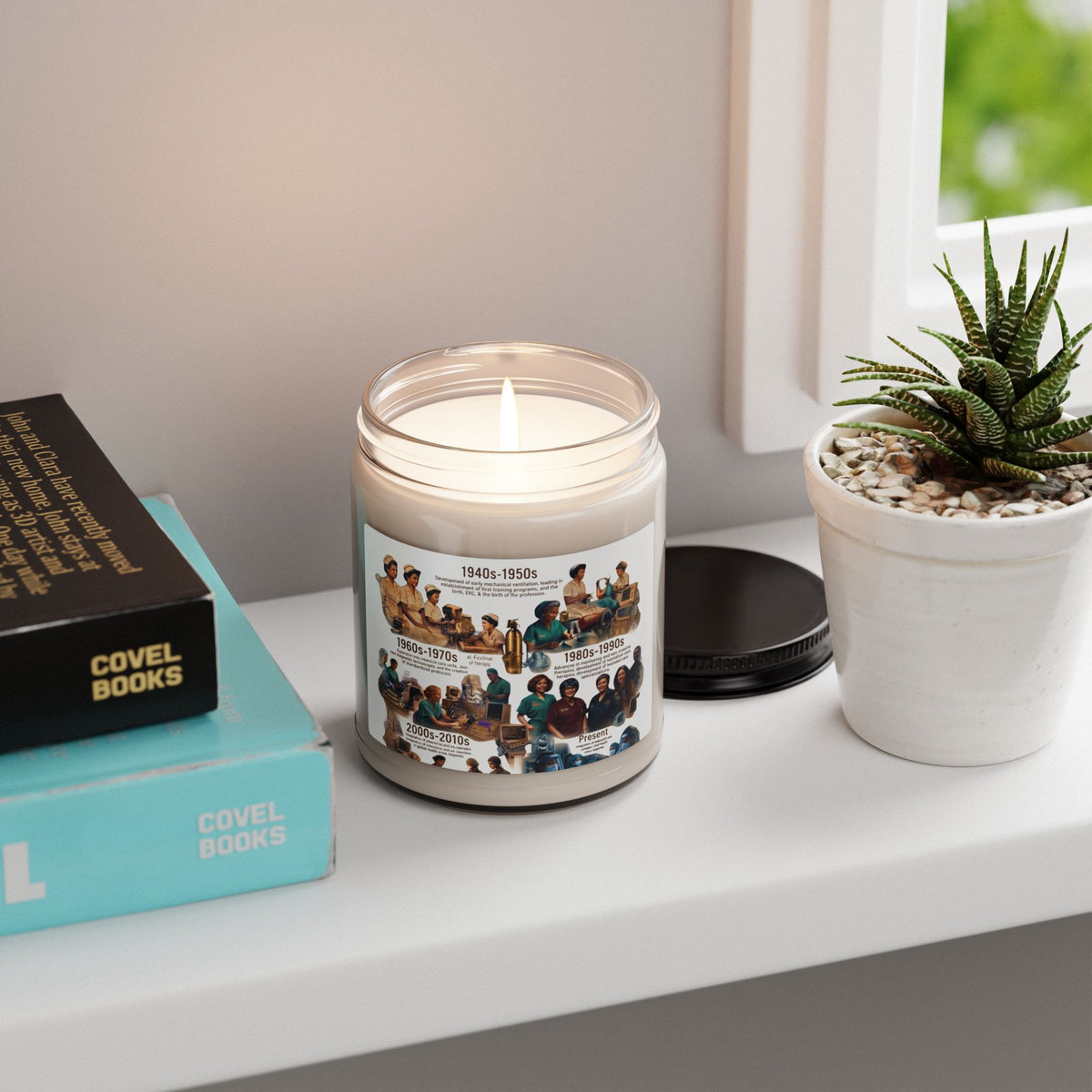 Heritage Decades Collage Soy Candle — 9oz Scented Jar