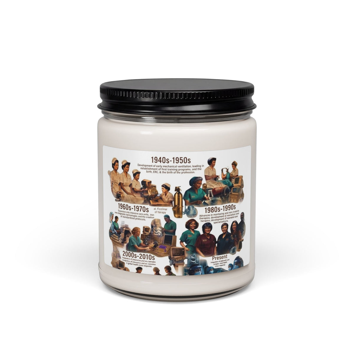 Heritage Decades Collage Soy Candle — 9oz Scented Jar
